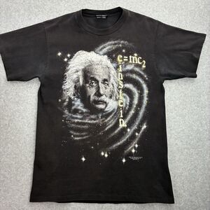 Albert Einstein Galaxy Graphic T Shirt Mens Large USA Marlin Tease Space E=MC2
